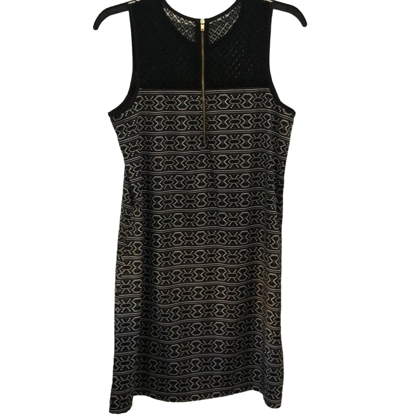 Xhilaration Women's Mini Dress Sleeveless Lace front and back zip Size M