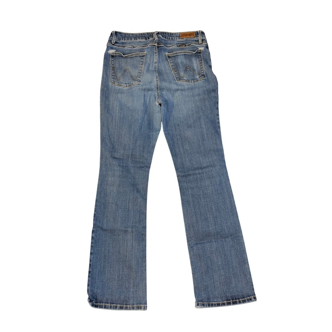 Wrangler Women Bold Boot Denim Jeans High Rise Size 34 Long