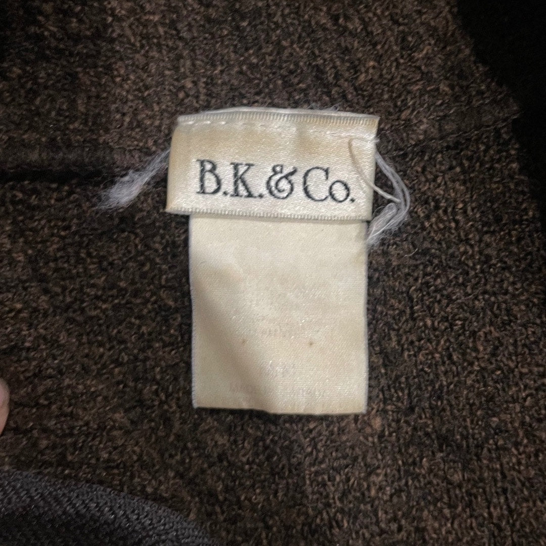 B.K. & Co. Sweater full zip up cardigan dark brown grandpa core size medium