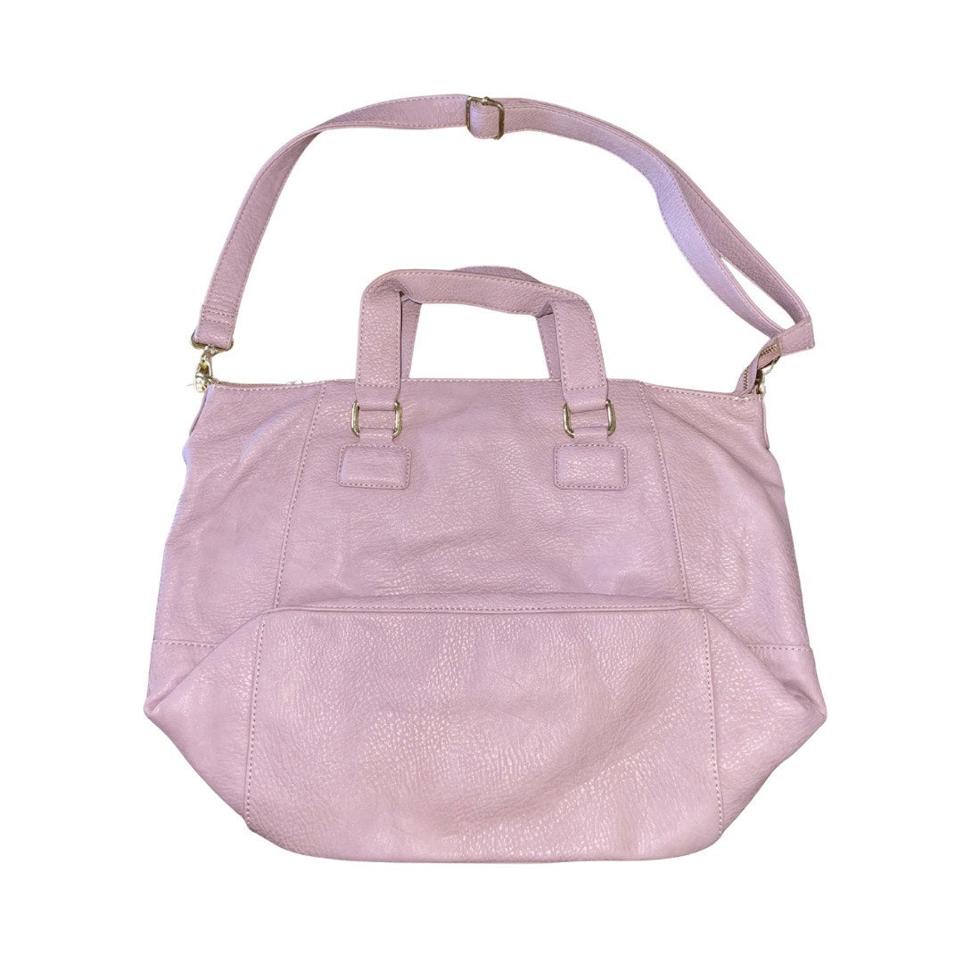 BCBGeneration Large Shoulder Crossbody Purse Bag Lavender Faux Leather