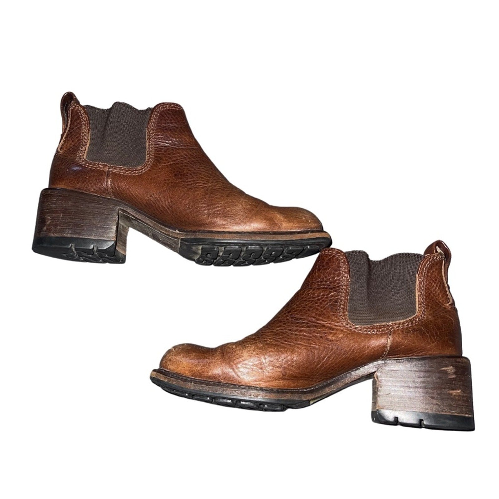 Cole Haan Leather Chunky Heel Chelsea Boot Size 7.5 Bootie
