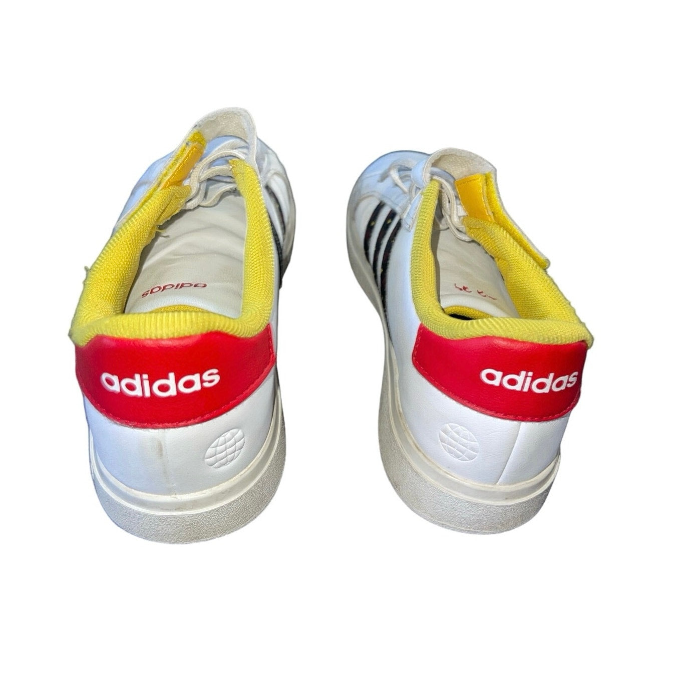 Adidas Disney Mickey Mouse Grand Court Kids Tennis Shoes Size 5