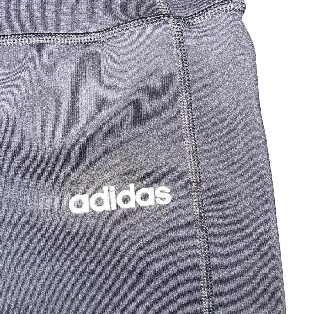 Women Adidas Climalite 3 Stripe 7/8 Leggings Pants Size Large Athletic Running