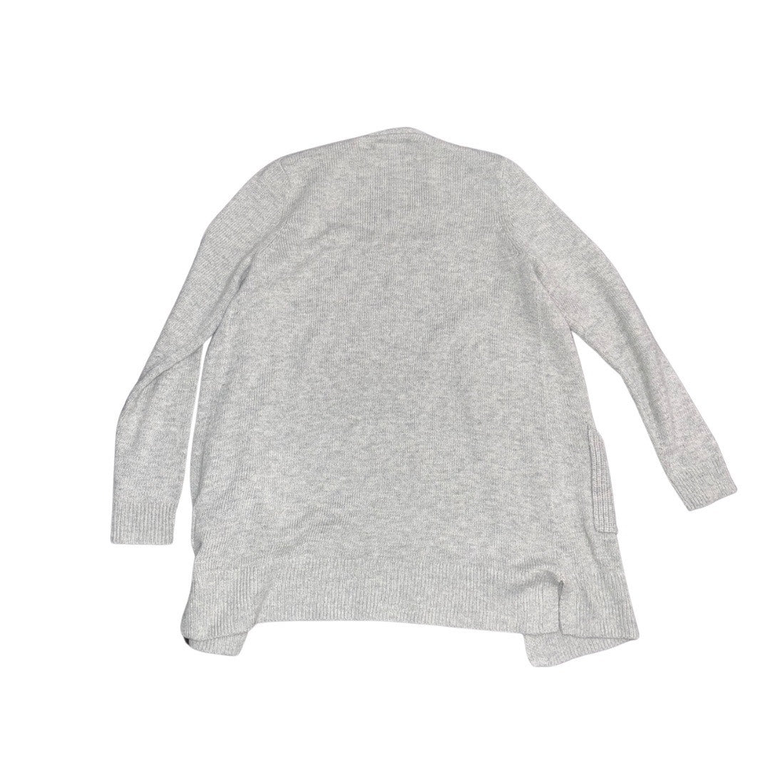 Amazon Essentials women's long Sleeve jersey stitch open cardigan gray size medium