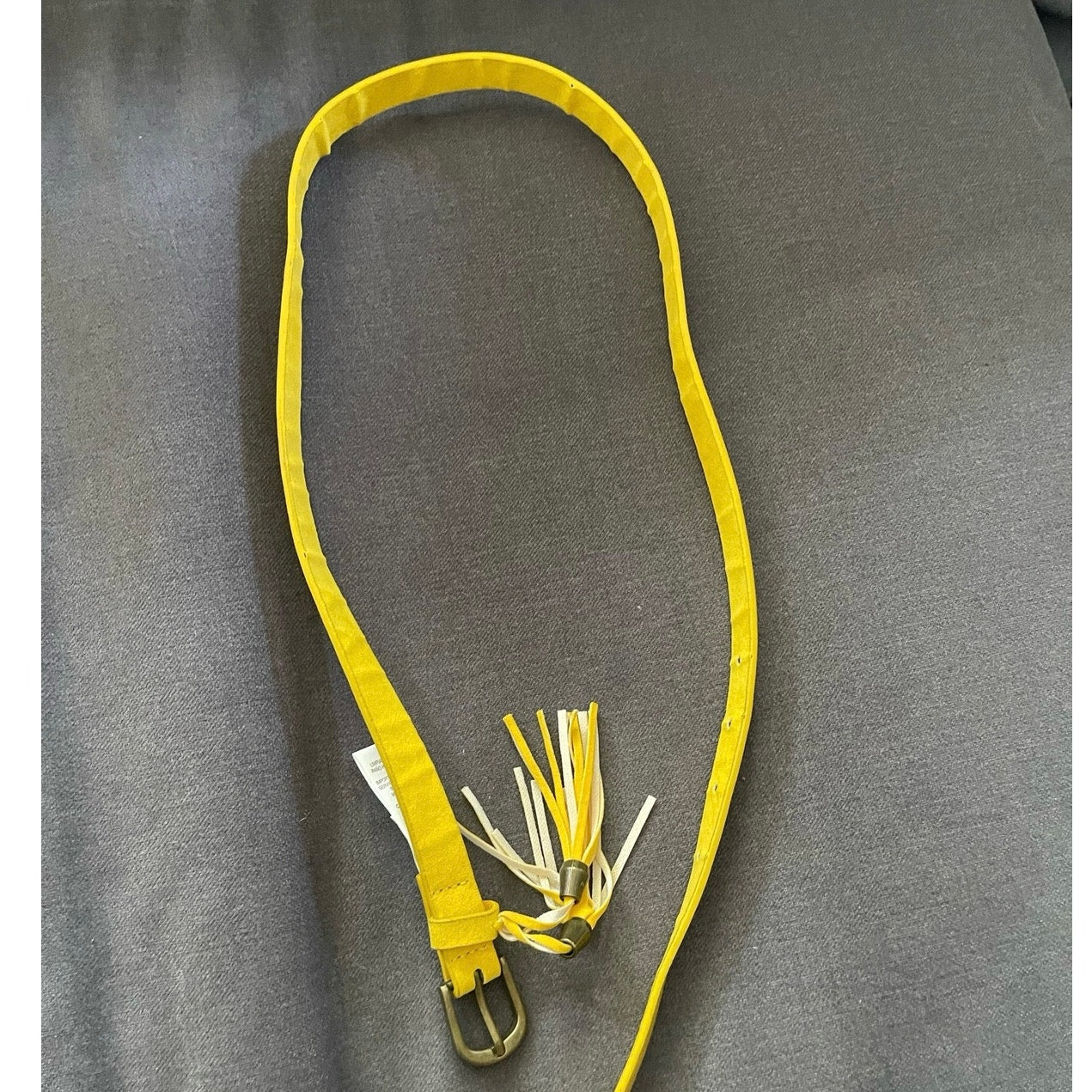 Yellow tassel belt