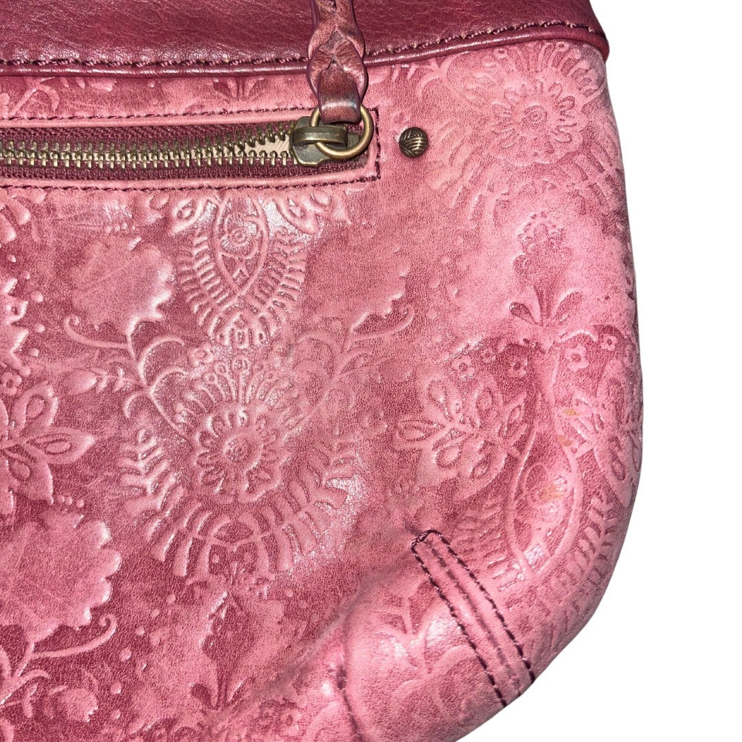 The Sak Oleta Burgundy Genuine Leather Crossbody Handbag purse