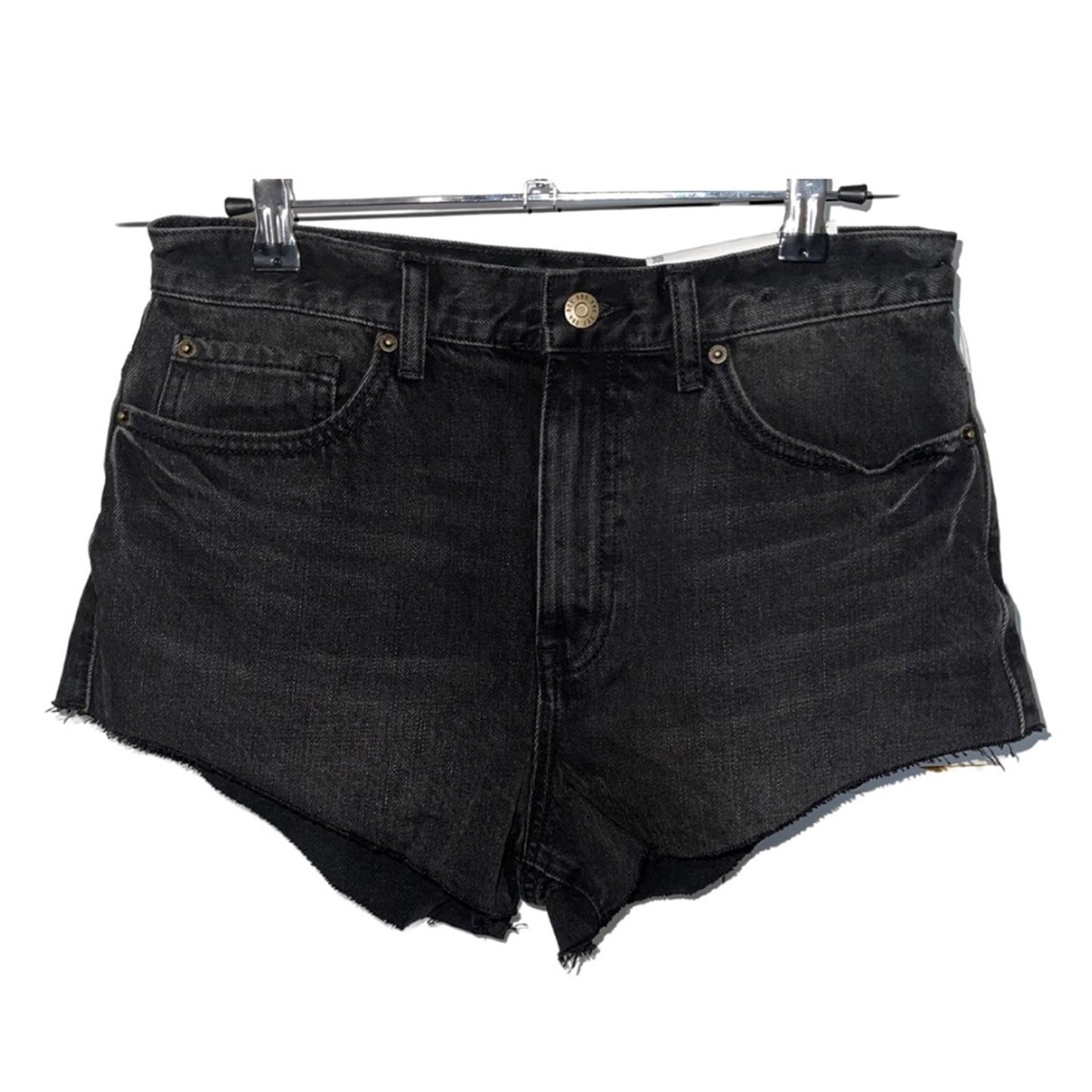 BDG Urban Outfitters Distressed Black Denim Cut-off shorts