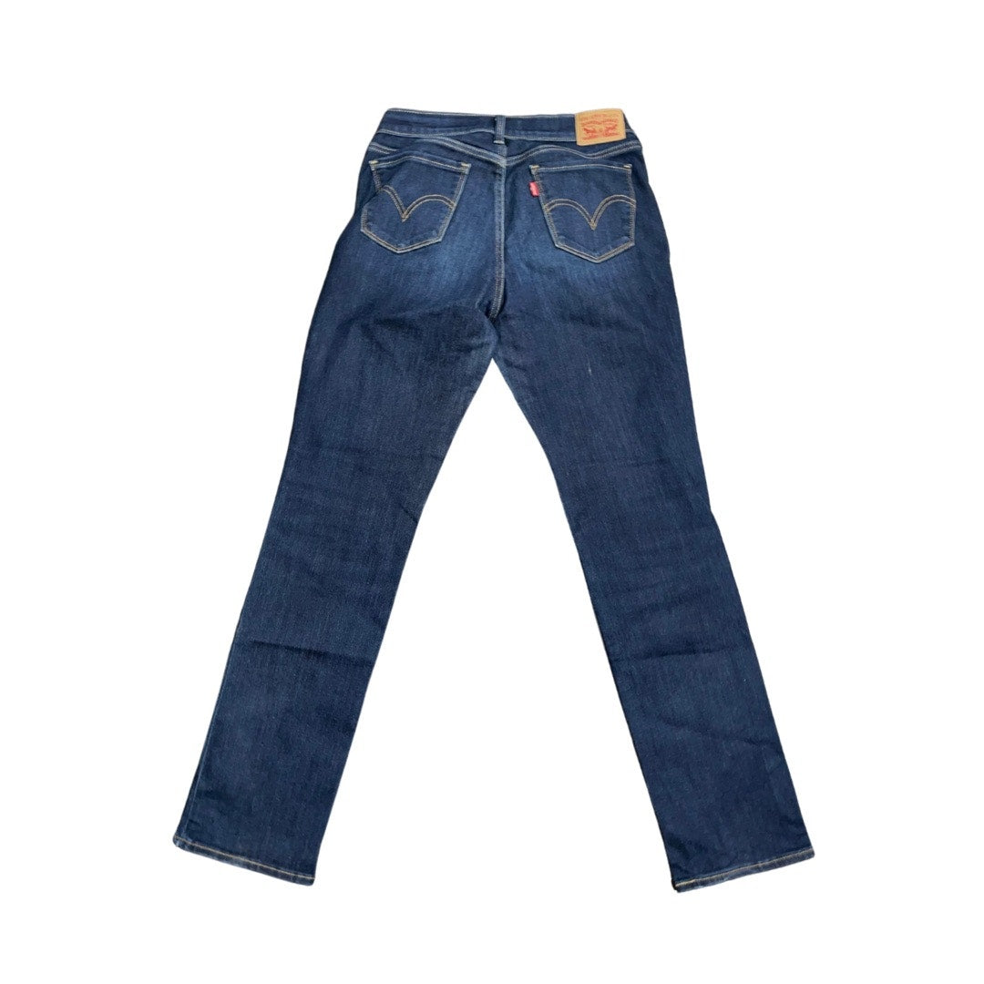 Women Dark Blue Wash 505 Levi's Straight Leg Size 4