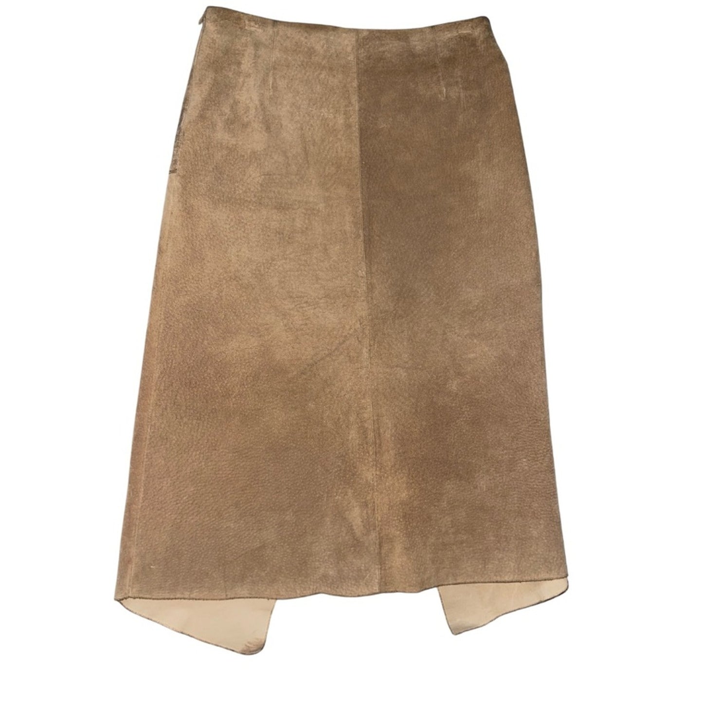 Vintage Jane Doe Leather Collection Leather Suede Strait Pencil Slit Skirt