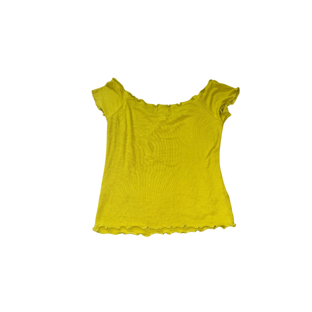 BDG Green Michelle off-the-shoulder top