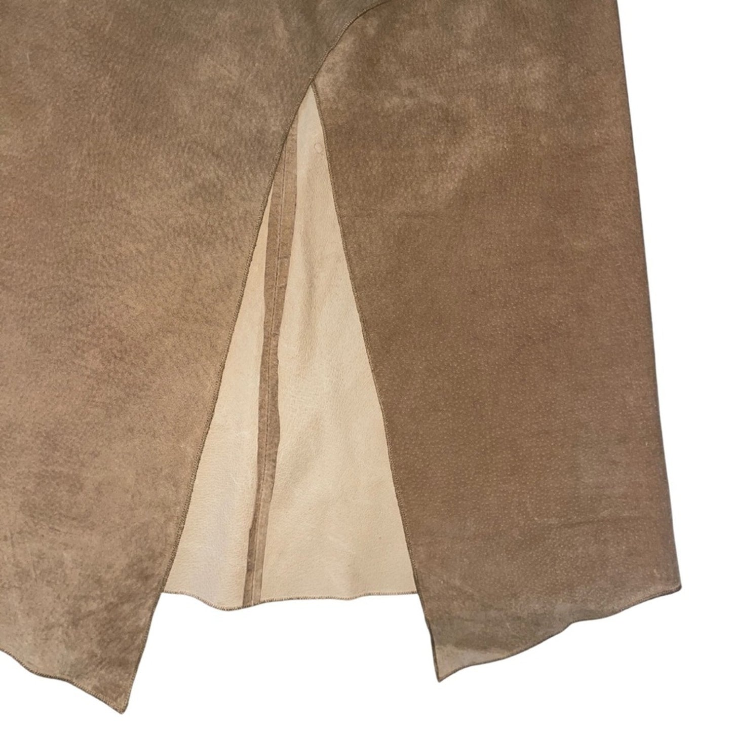 Vintage Jane Doe Leather Collection Leather Suede Strait Pencil Slit Skirt