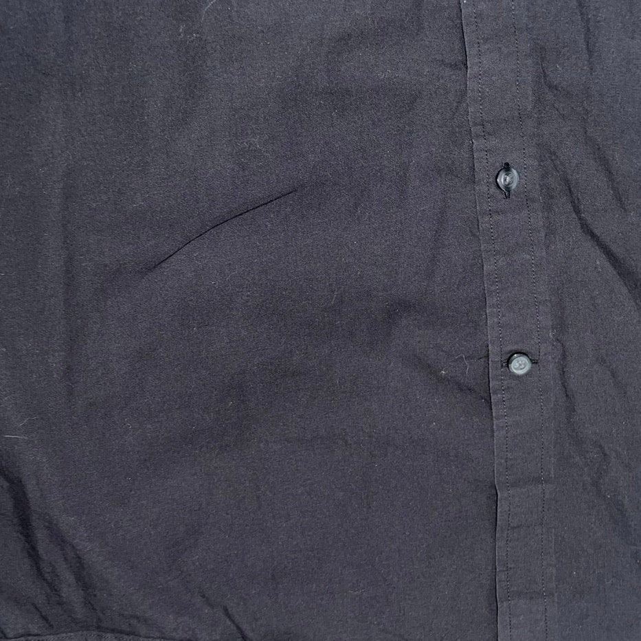 Amazon Essential Black Collar Button Up Dress Shirt