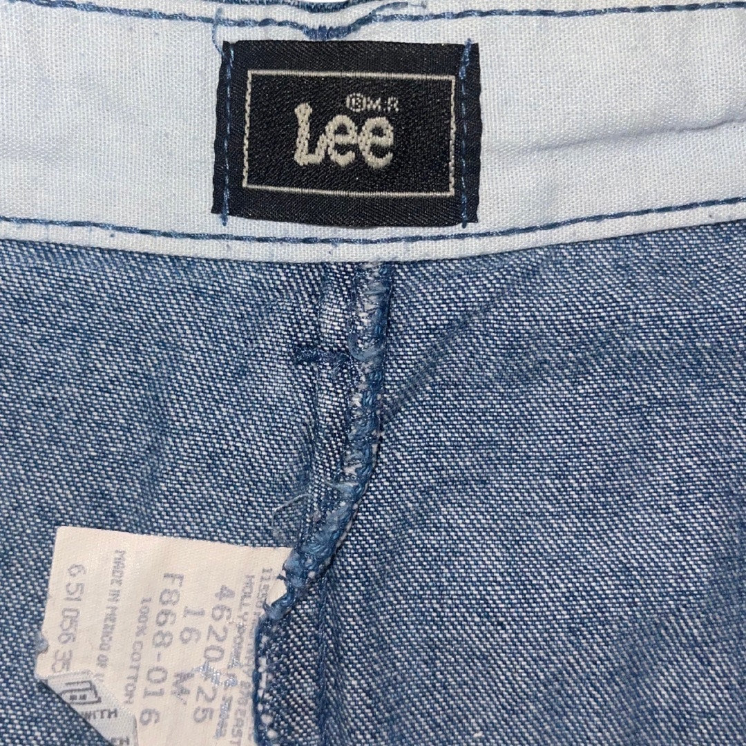 Vintage Lee Denim Jeans Pants 90s Y2K High Waisted Baggy Plus Size 16