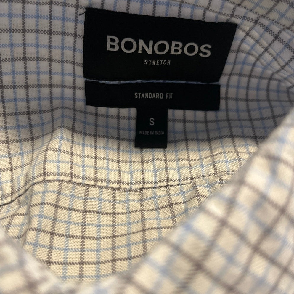 Bonobos Plaid Dress shirt Stretch Standard Fit