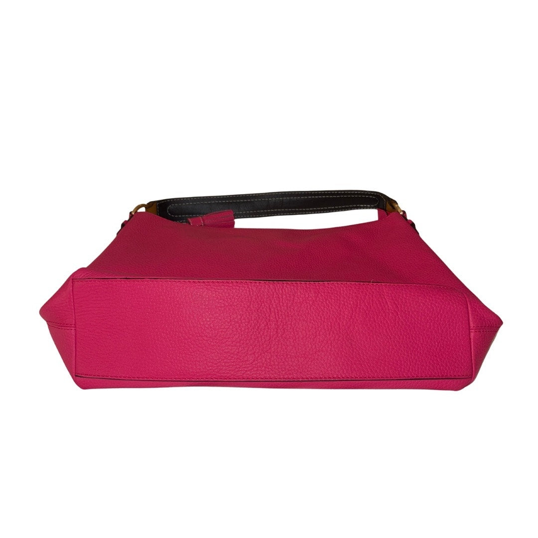 Boden Renee Shoulder Bag Bright Pink Soft Pebbled Leather Purse