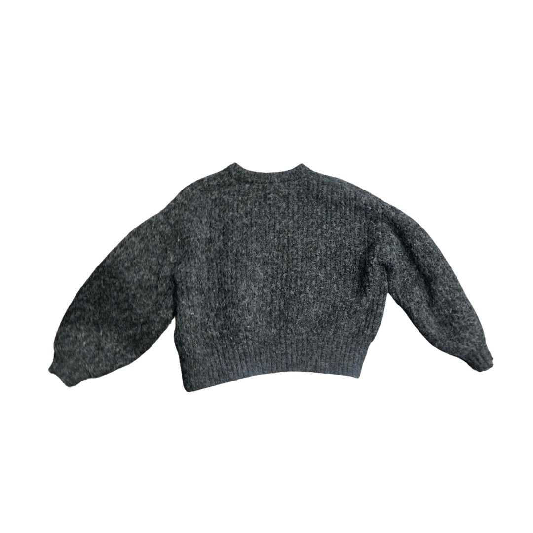 A New Day Fuzzy pullover Sweater oversized puffy Gray Size Medium