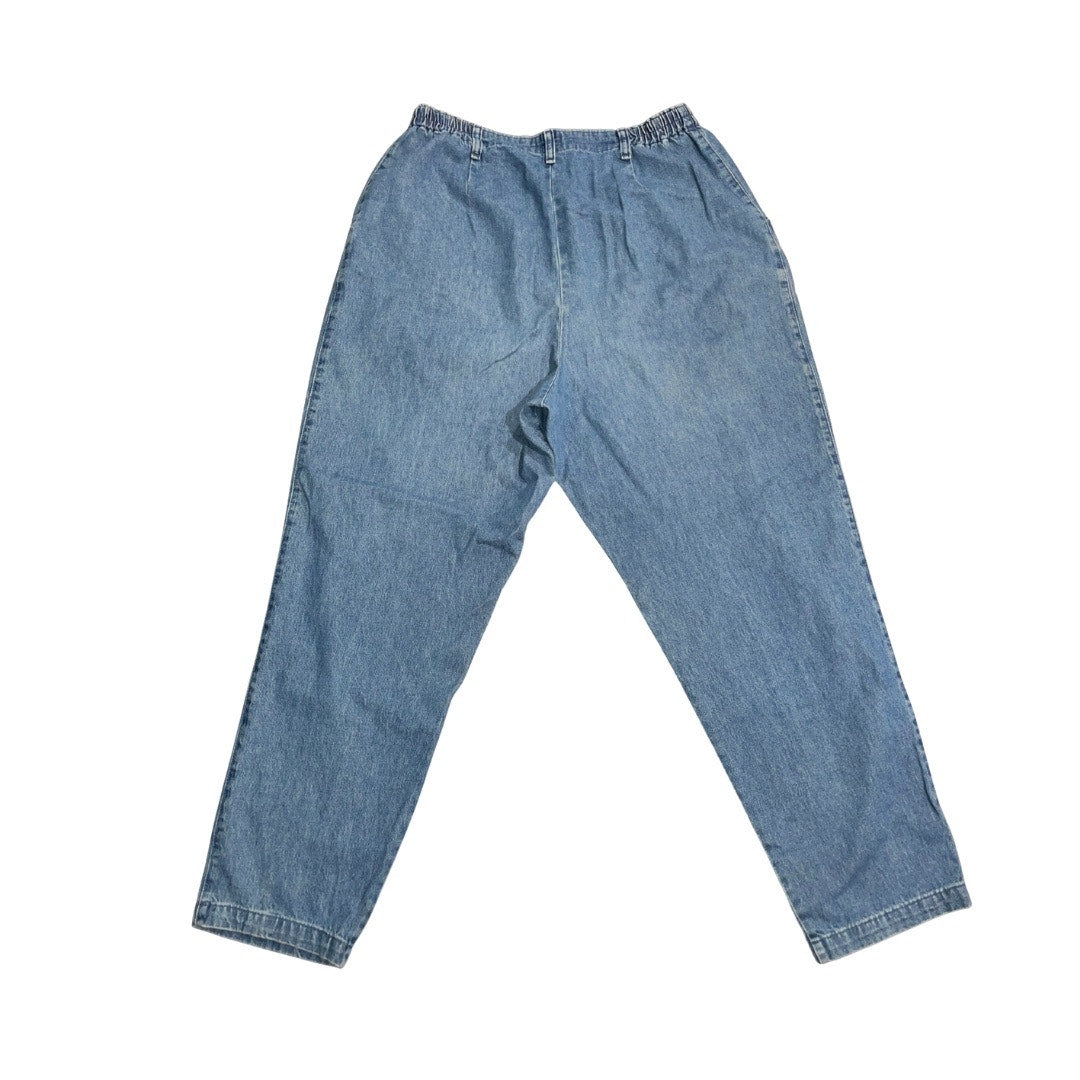 Vintage Lee Denim Jeans Pants 90s Y2K High Waisted Baggy Plus Size 16