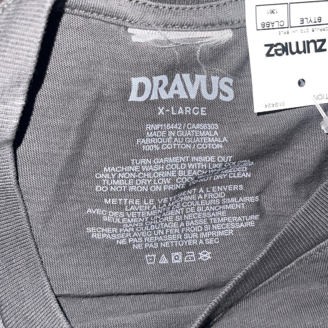 Zumiez Dravus Dead Serious Gray Men's T-Shirt NWT