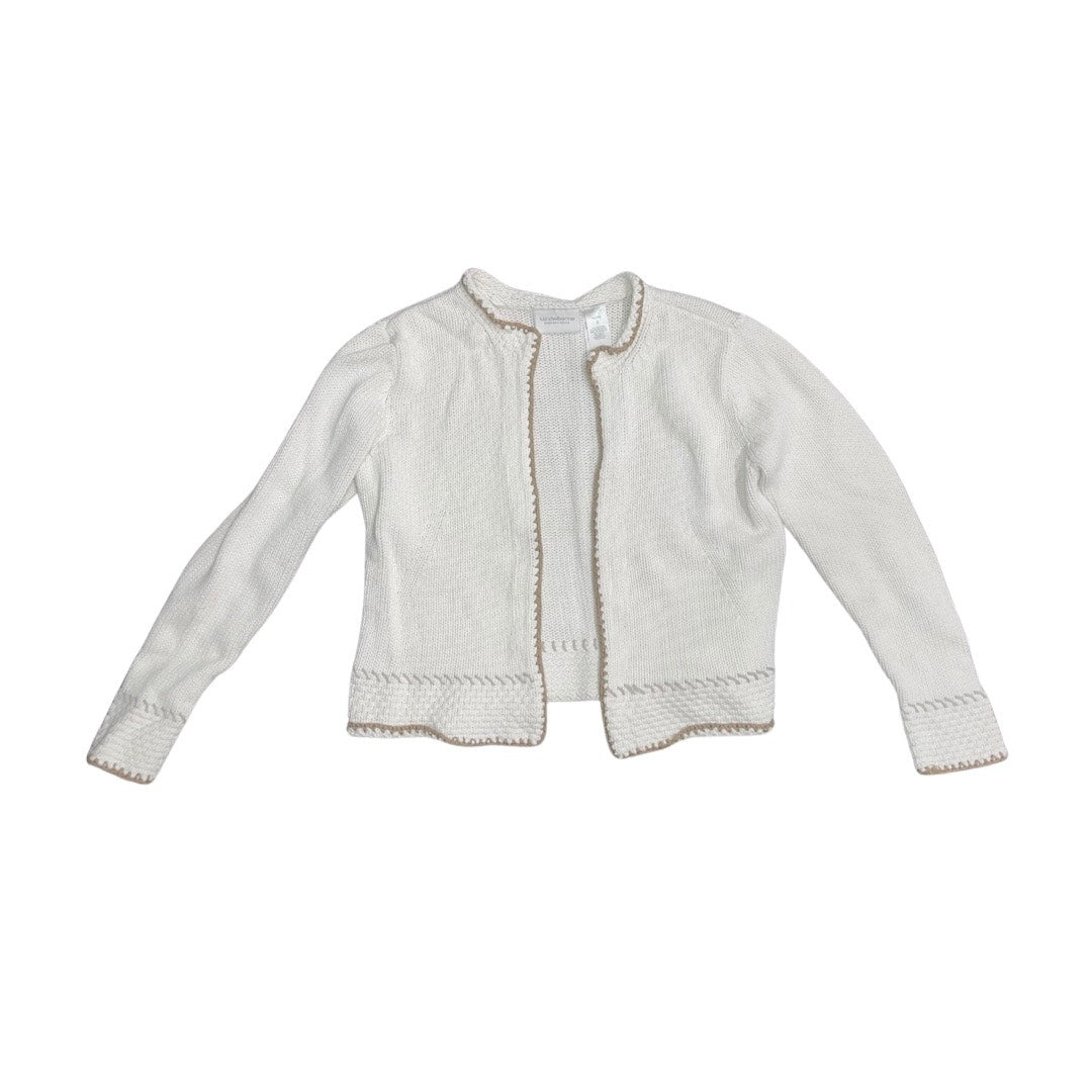 Vintage Liz Claiborne Lizsport Petite Open Cardigan Knit Sweater