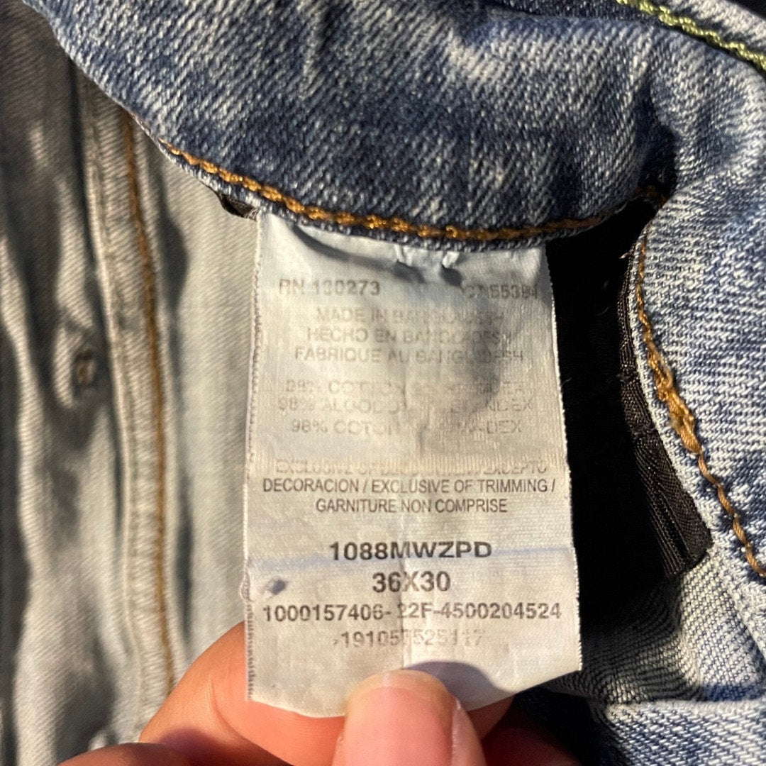 Wrangler Retro Slim Straight Men Denim Jean Cowboy Western Rodeo 36x30