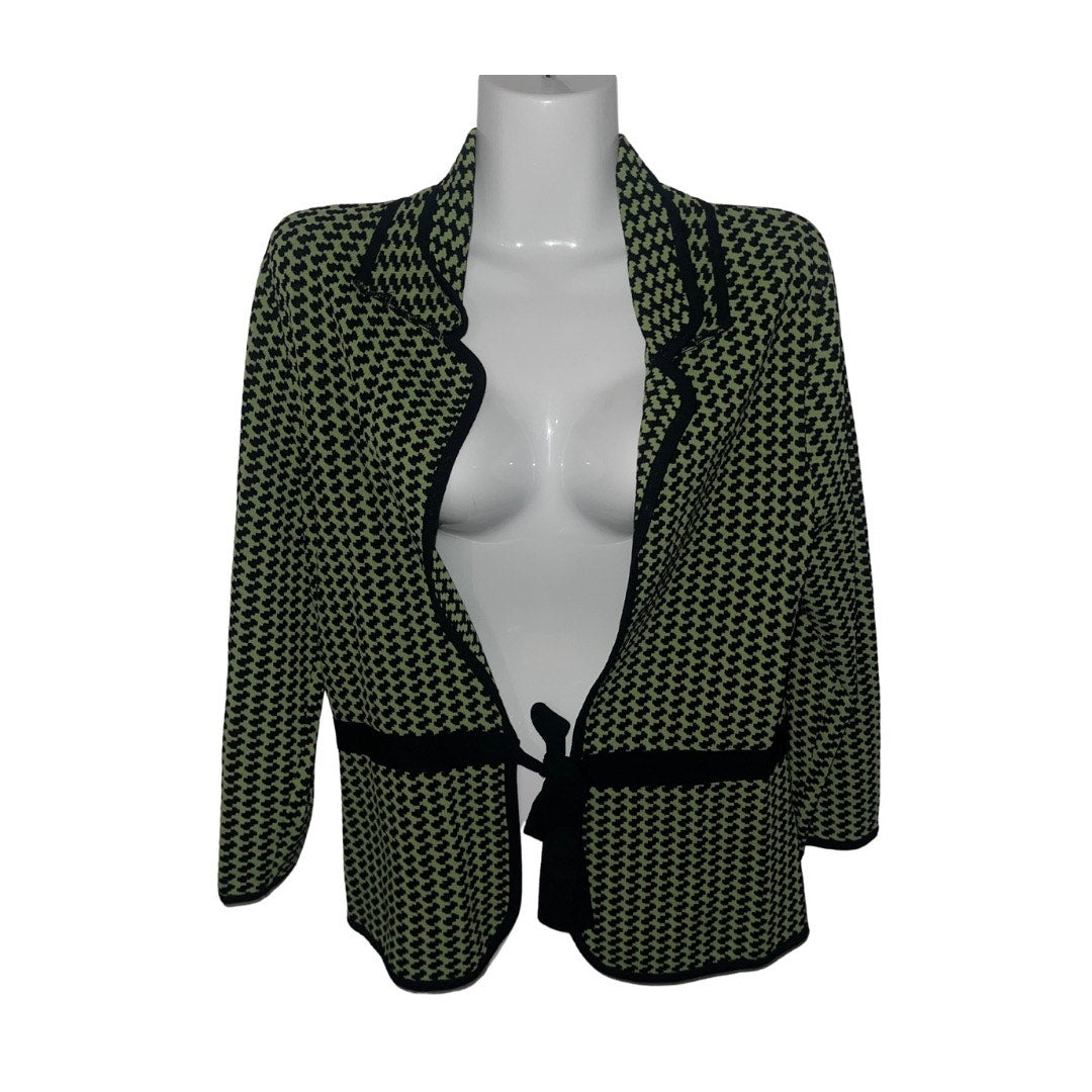 BCBGMAXAZRIA Tie Front Cardigan Sweater Blazer Workwear Career Size Medium