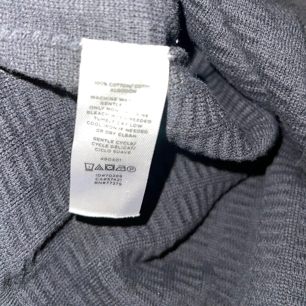 Ann Taylor Black Zipper Sweater Cardigan