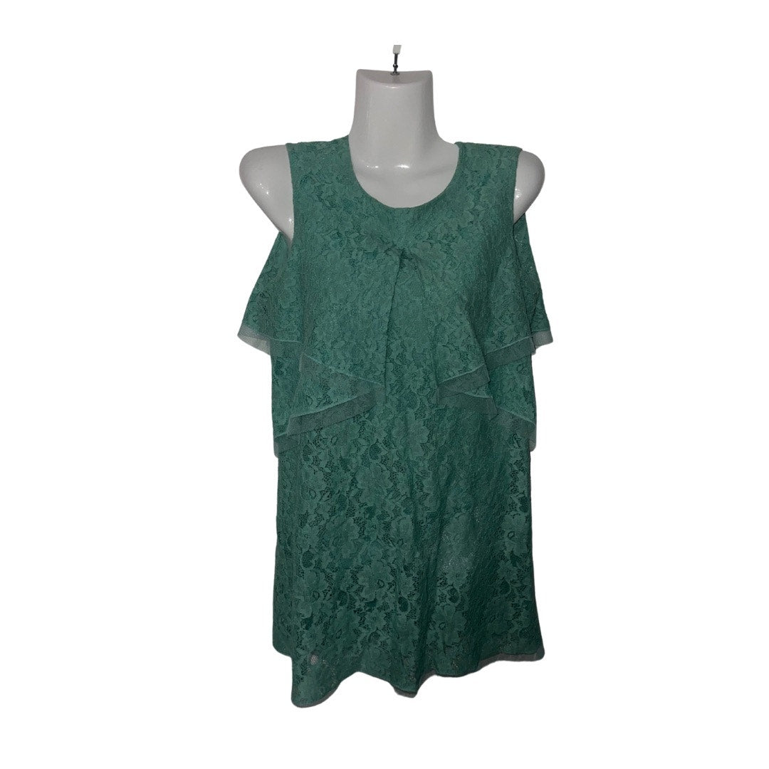 BCBGMAXAZRIA Lace Mini Dress Sleeveless Prom Wedding Size XS