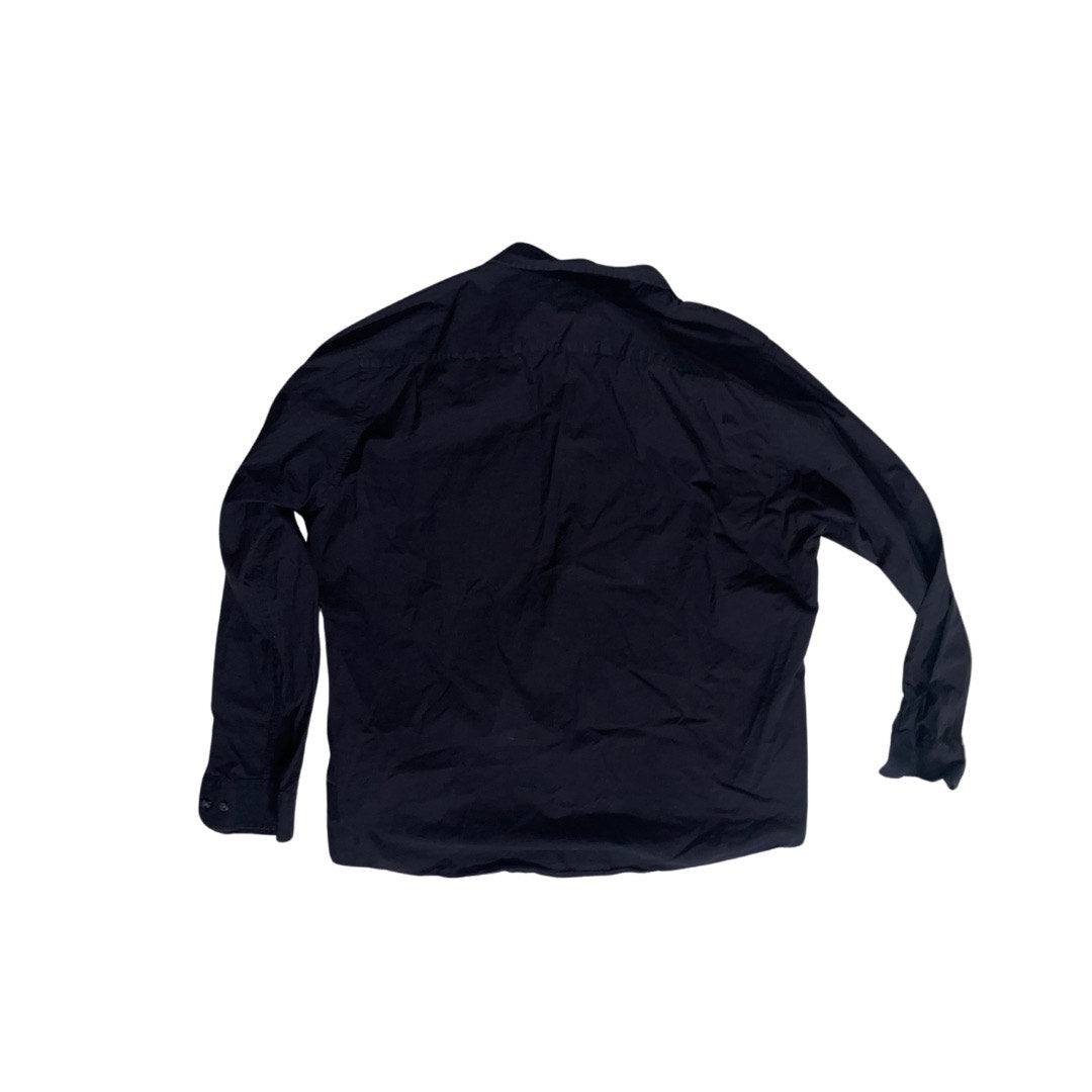 Amazon Essential Black Collar Button Up Dress Shirt