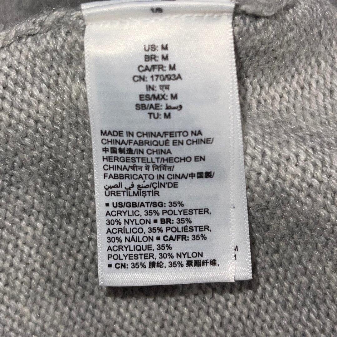 Amazon Essentials women's long Sleeve jersey stitch open cardigan gray size medium