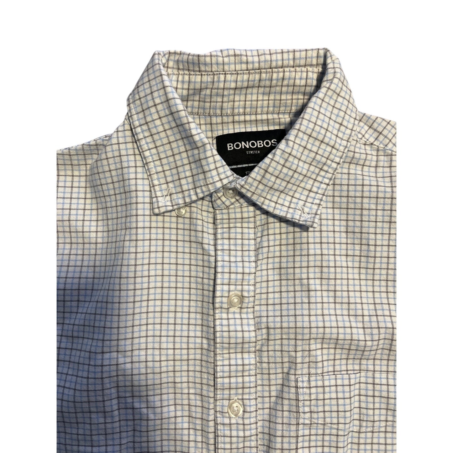 Bonobos Plaid Dress shirt Stretch Standard Fit