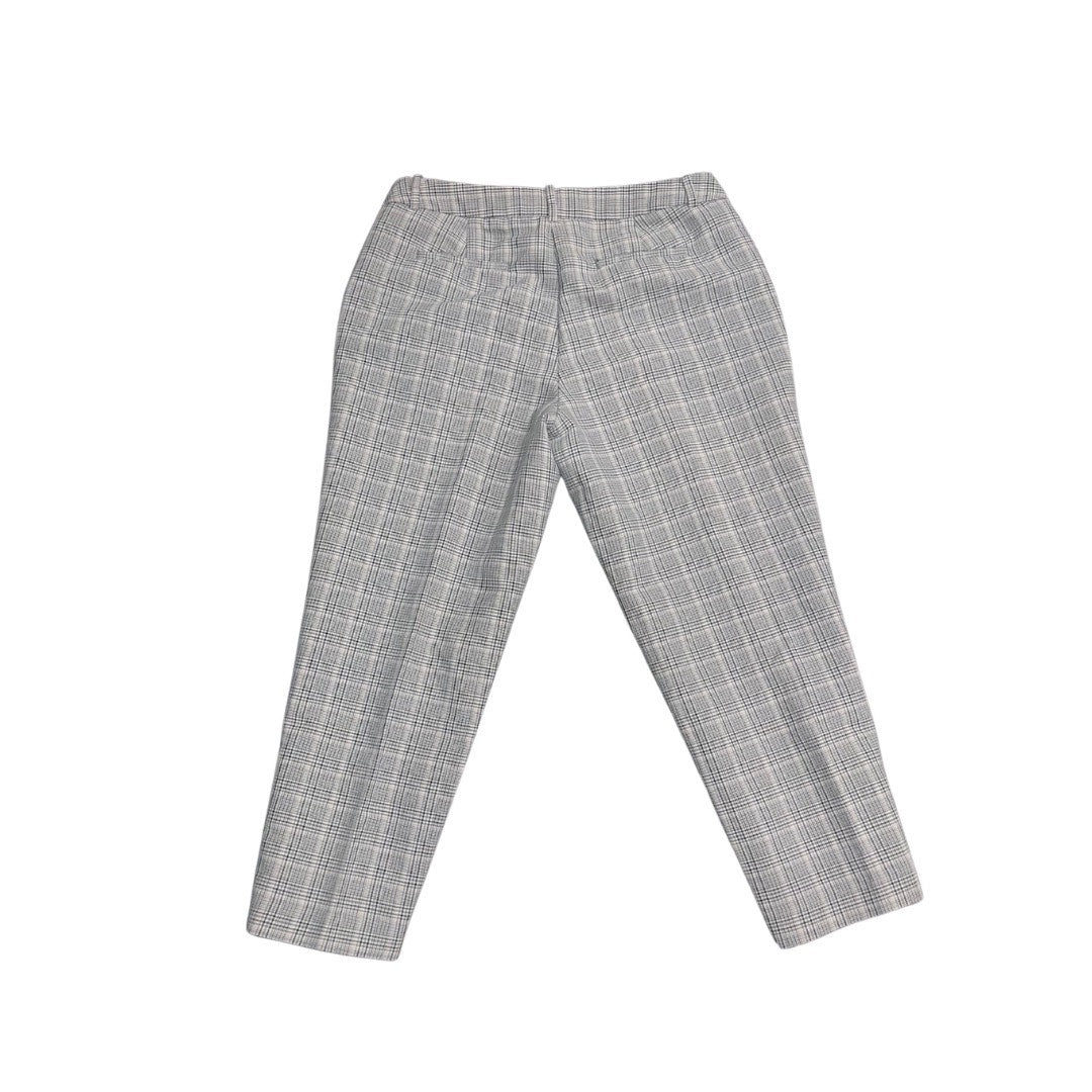 A New Day Plaid Women's Plaid Wide Leg Cropped Trousers Stretch Pants preppy academia