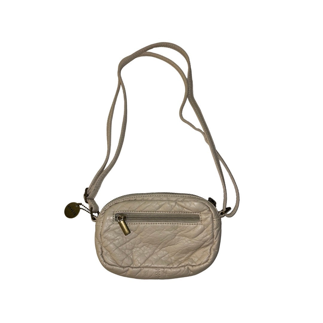Ampere Creations Soft Vegan Leather Mini Crossbody Purse Taupe NWT