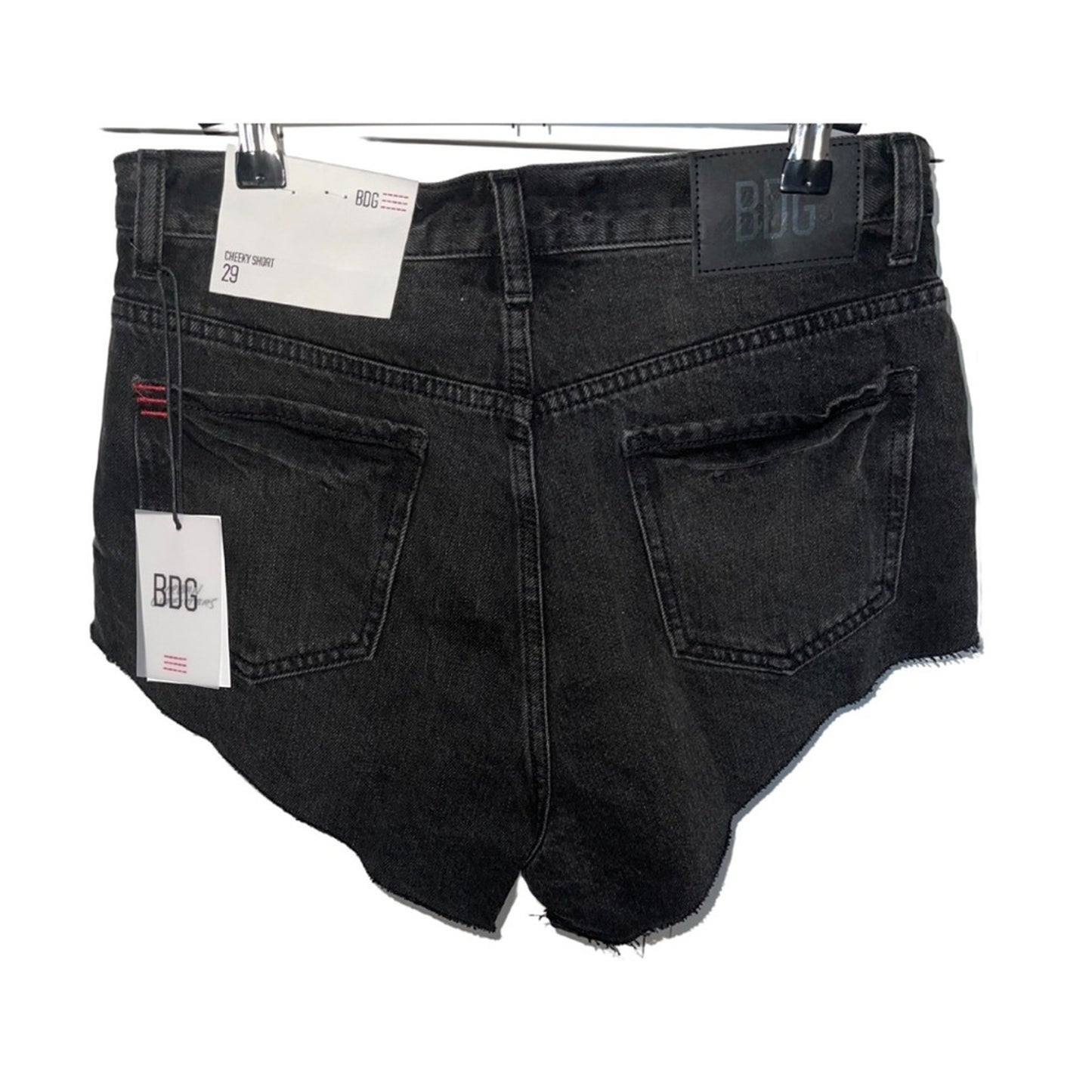 BDG Urban Outfitters Distressed Black Denim Cut-off shorts