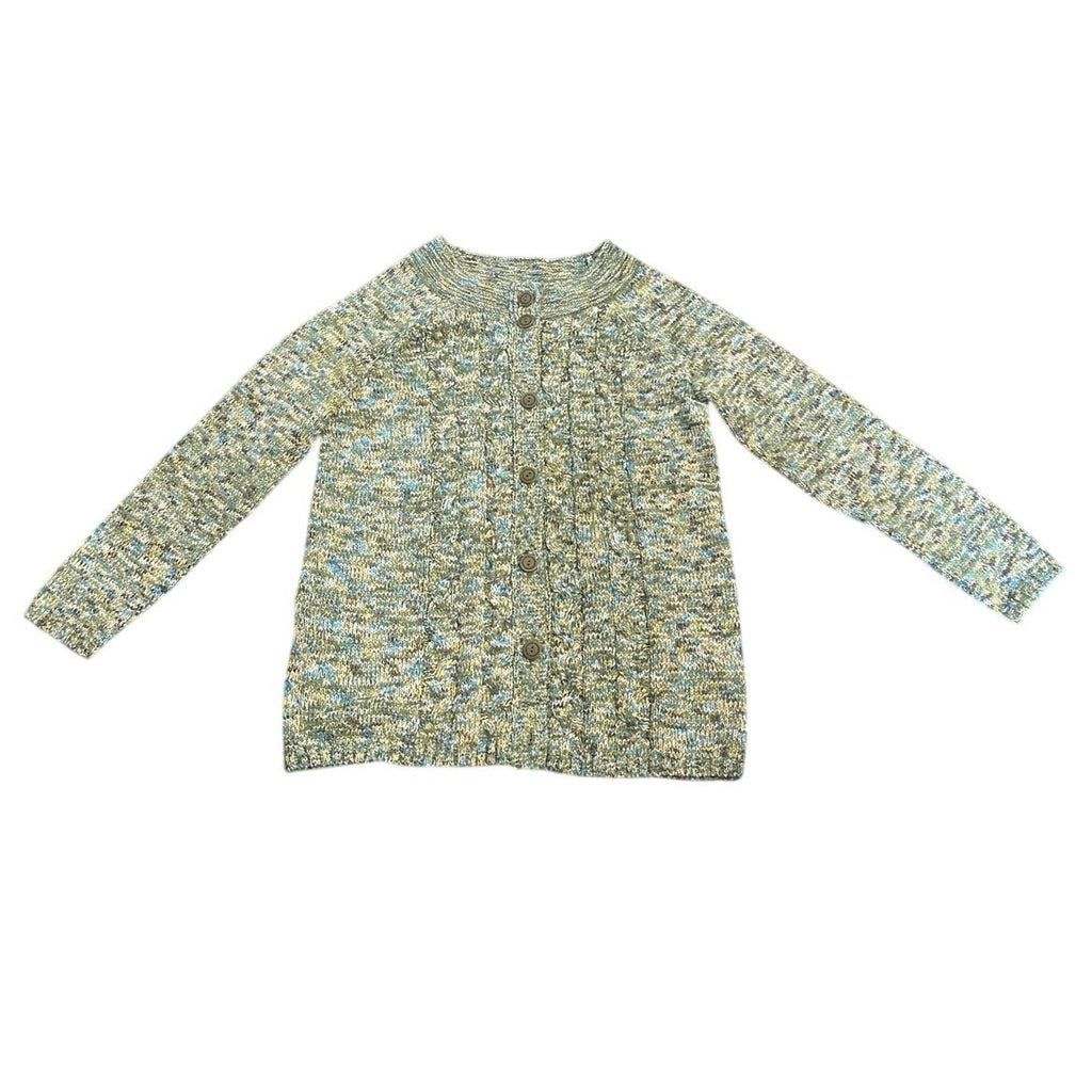 Dressbarn Crewneck Button Chunky Knit Cardigan Sweater Size Large Grandmacore