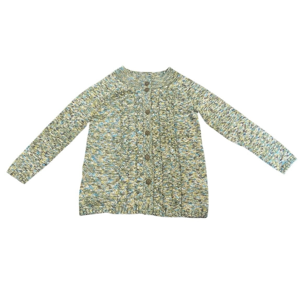 Dressbarn Crewneck Button Chunky Knit Cardigan Sweater Size Large Grandmacore