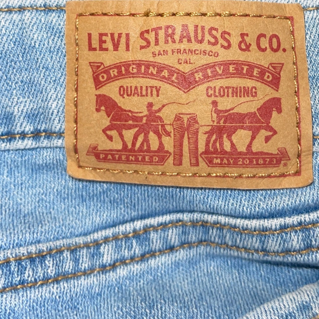 Levi's 711 Distressed Skinny Jeans Size 31 Streetwear Medium Wash Denim
