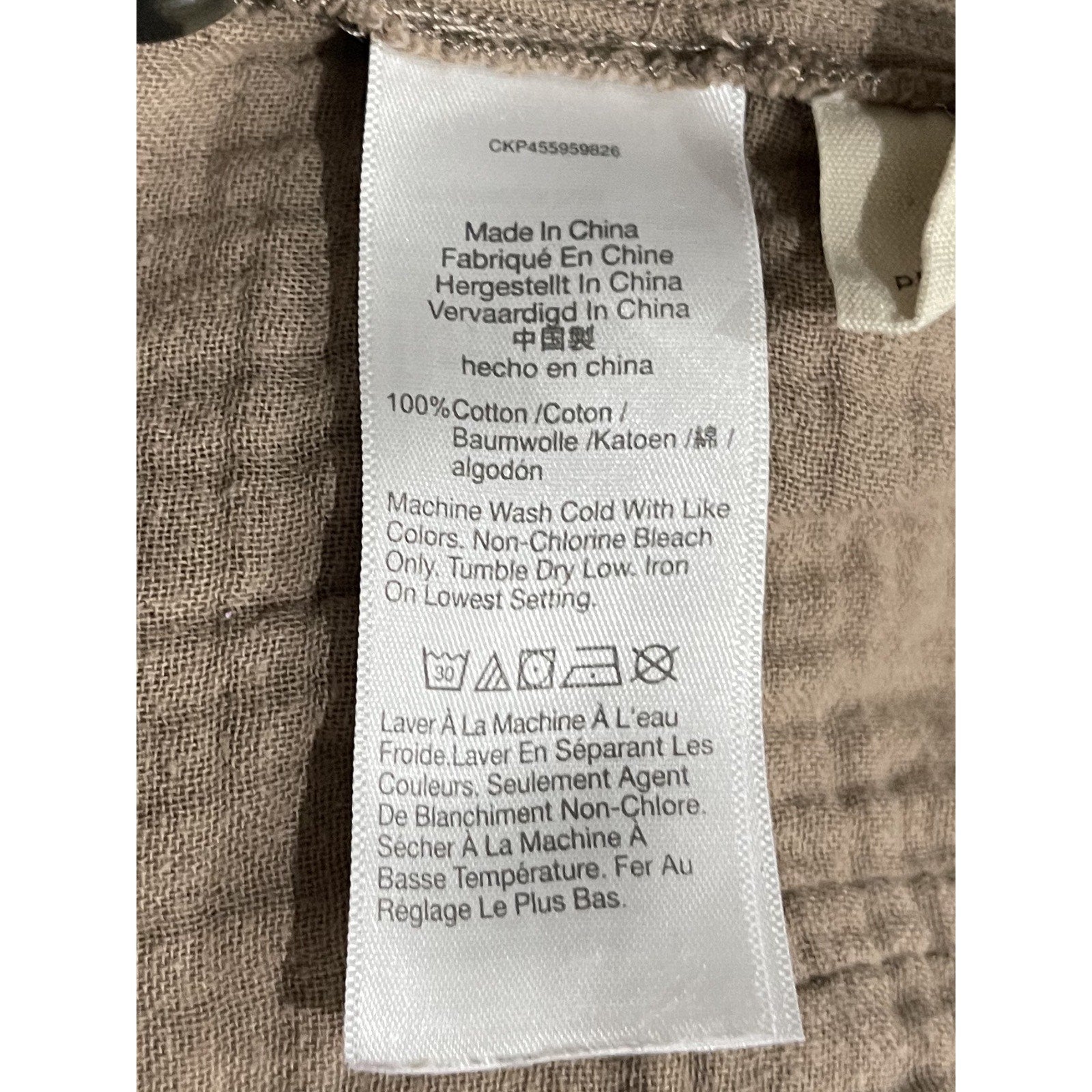 Madewell Double Gauze Lightspun Stitched Pocket Coverall Button Front Jumpsuit