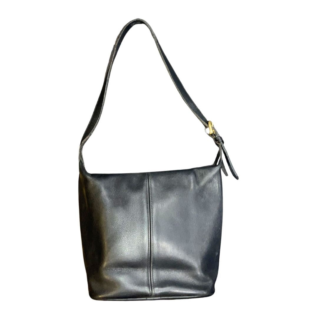 Coach Soho 4148 Cowhide Black Leather Shoulder Bag Vintage Classic Sophisticated