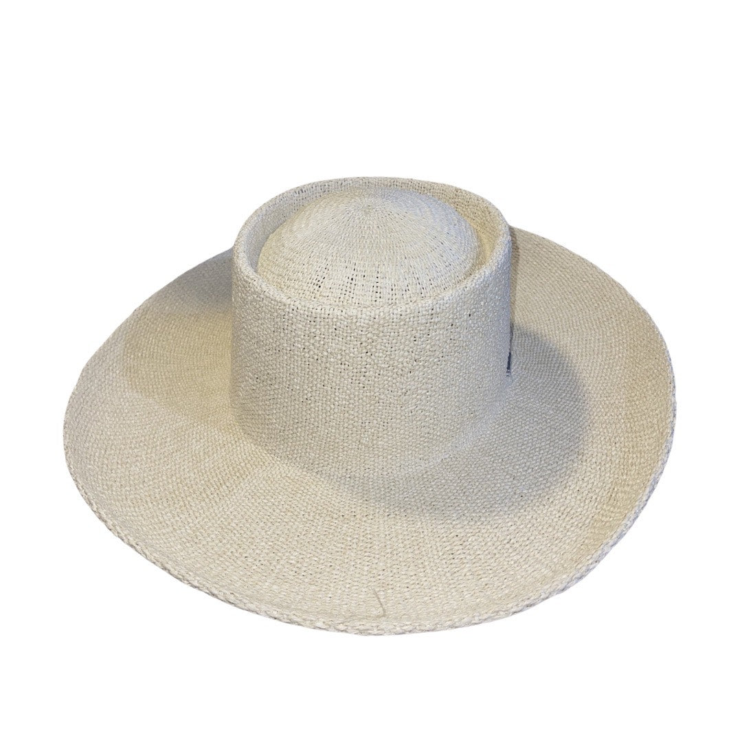 Brixton Cassidy Boater Straw Hat Natural Beige NWT SZ 7 1/2 (58CM) Adjustable