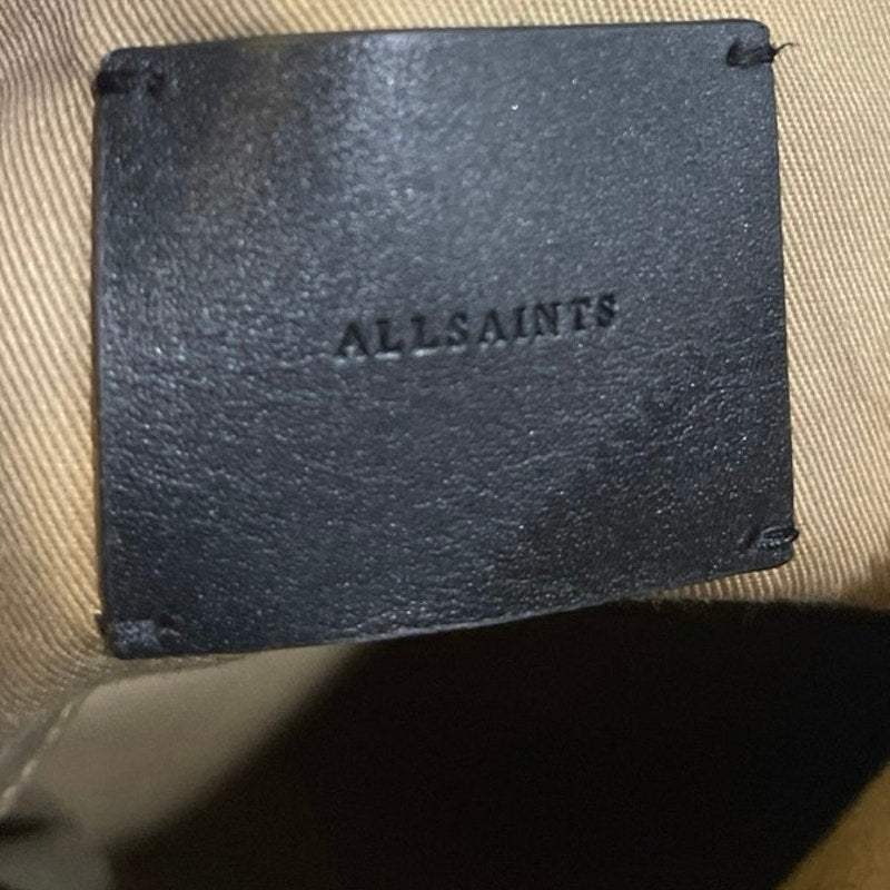 AllSaints Captain Pebble Leather Crossbody Camera Style Bag Sleek Quiet Luxury