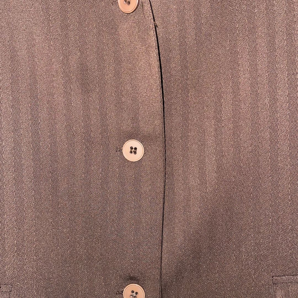 Montee Collection Womens Blazer Vintage Brown Size 6 Career Office Business