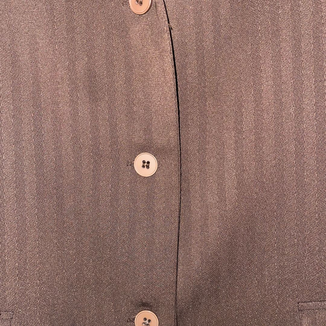 Montee Collection Womens Blazer Vintage Brown Size 6 Career Office Business