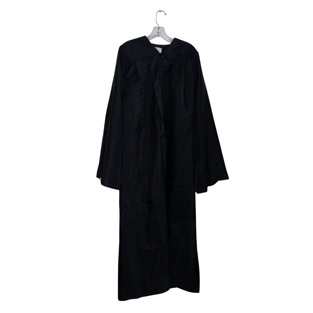 Academic Gown Graduation Robe Commencement 6'4 6'5 Unisex Matte Black