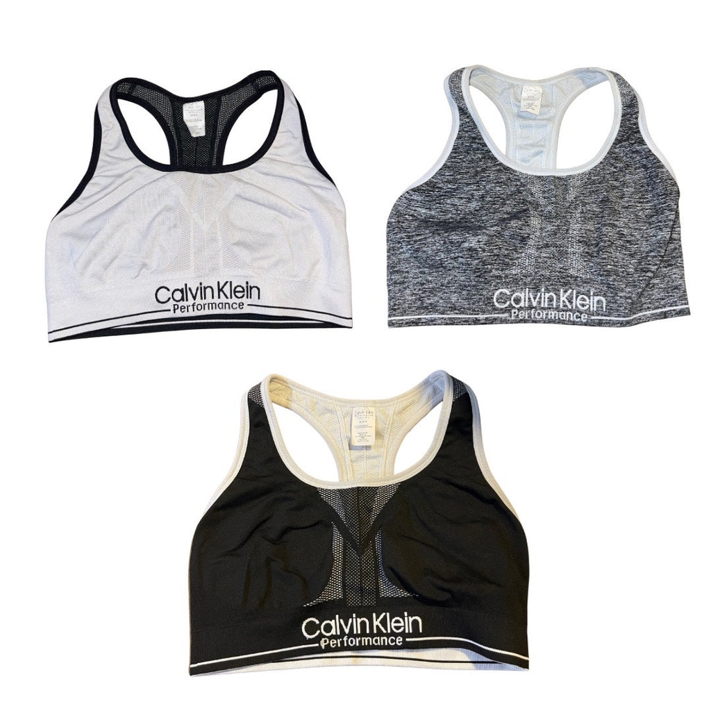 Bundle Calvin Klein Performance Sports Bra Medium Athletic Running Activewear