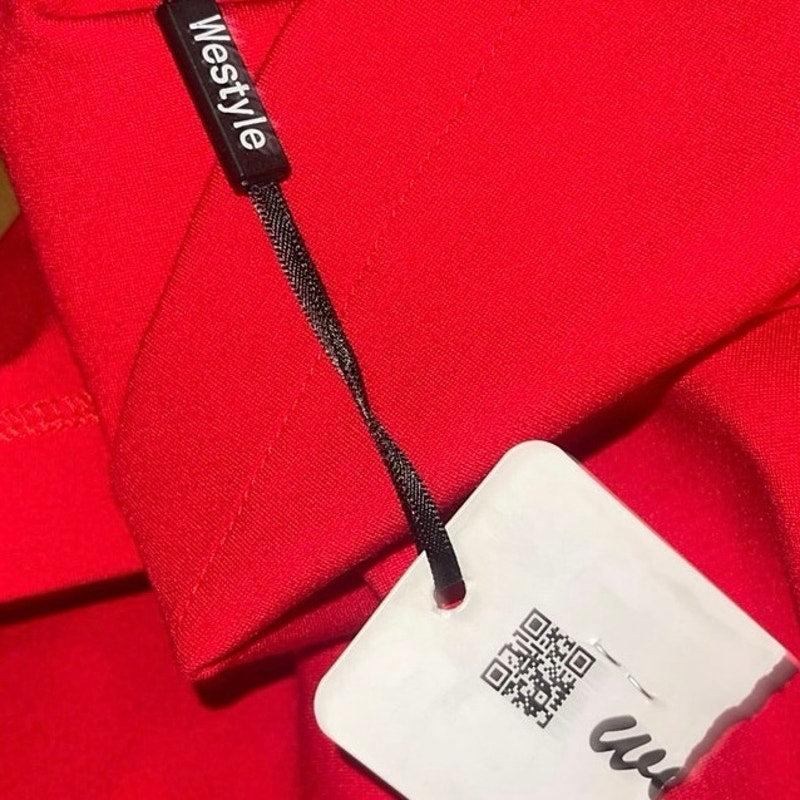 Westyle Red Sleeveless Shift Red Mini Dress SZ Large Cocktail Party Date Night