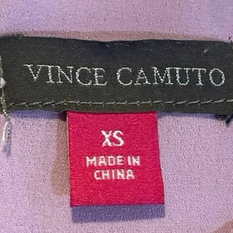 Vince Camuto Tiered Tulip Ruffle Sleeve Chiffon Blouse SZ XS Flowy Romantic