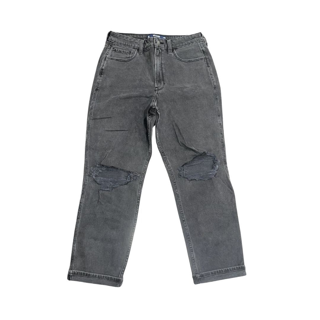 Hollister Ultra High Rise Mom Distress Jeans Size 30 Short NWT Vintage Stretch