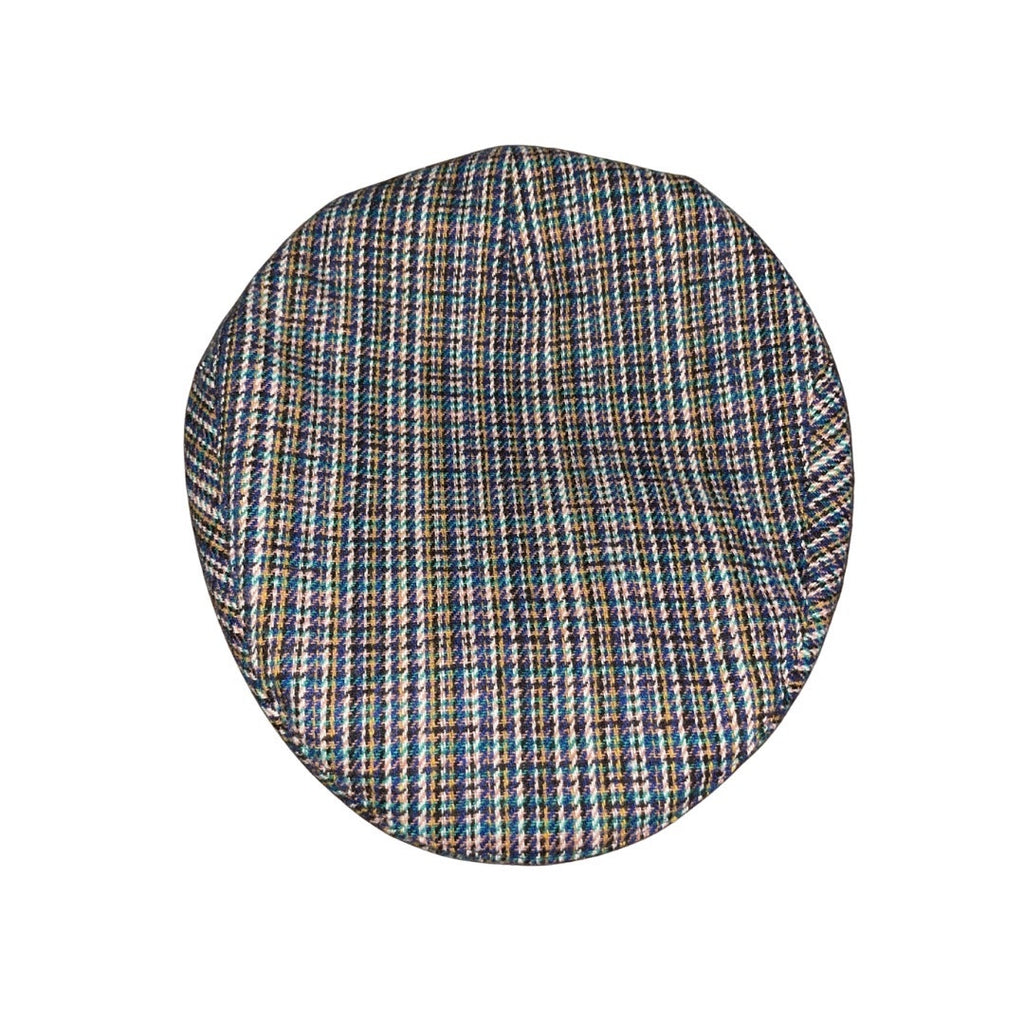 Brixton Hooligan Snap Cap Blue Plaid Size Large 7 1/2  NWT Newspaper Boy