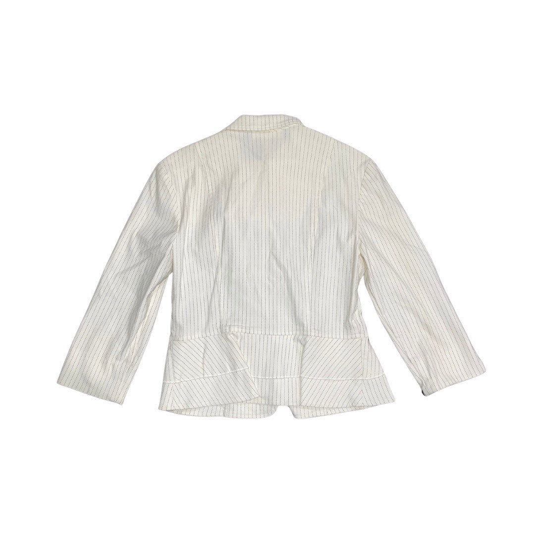 Dressbarn Pinstripe 2 Piece Skirt Suit Blazer Size 6 Career Office Professional 90s