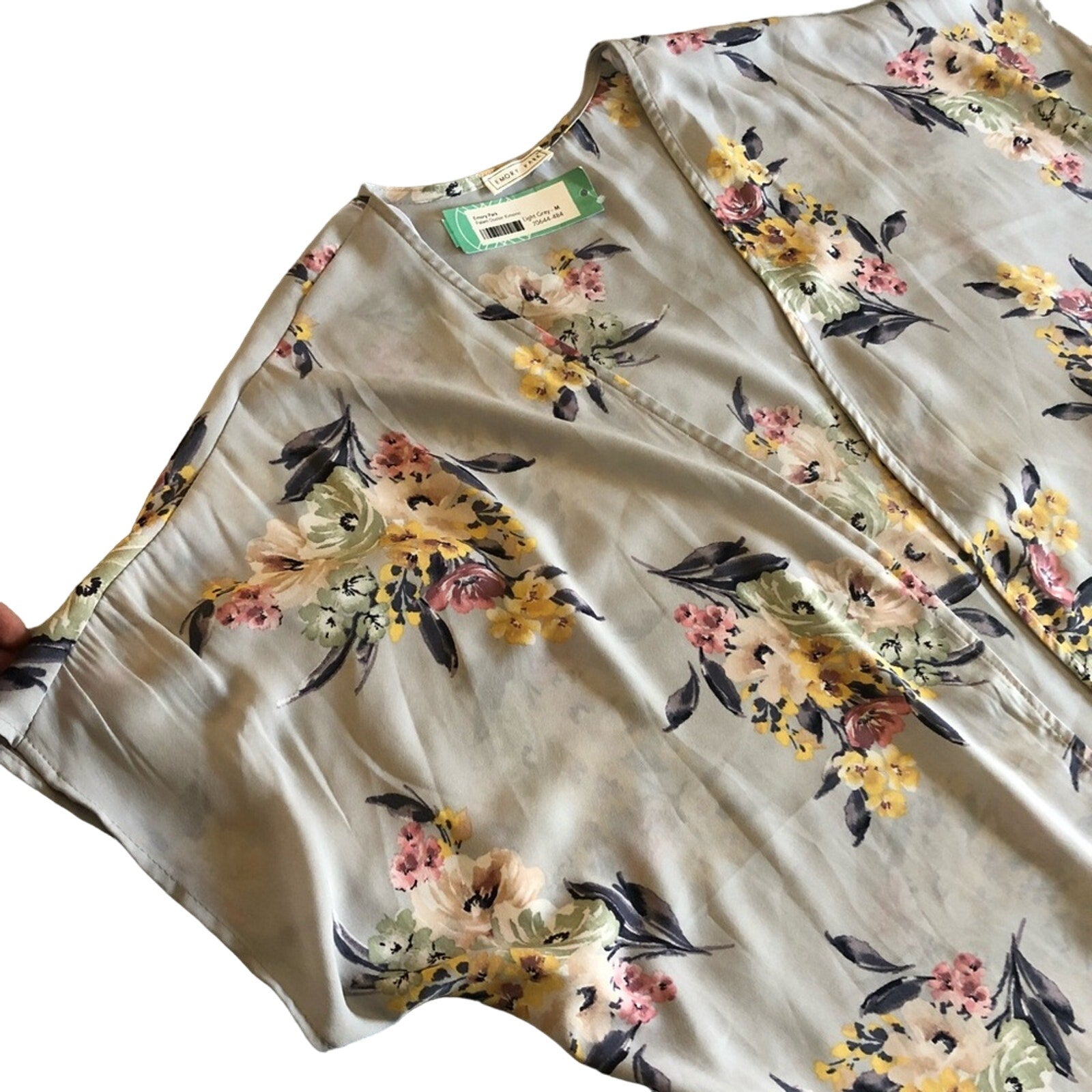 Emory Park Palam Duster Floral Kimono Size Medium NWT Beach Vacation